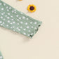 TODDLER KIDS GIRLS 2PCS FALL OUTFIT RUFFLE FLOWER PRINT LONG SLEEVE TOP + FLARE PANTS SET