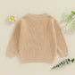 TODDLER KIDS GIRL BIG SISTER SWEATER CUTE LONG SLEEVE LETTER EMBROIDERY KNIT PULLOVER LOOSE TOP