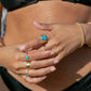 STATEMENT TURQUOISE RING - KAHIAU