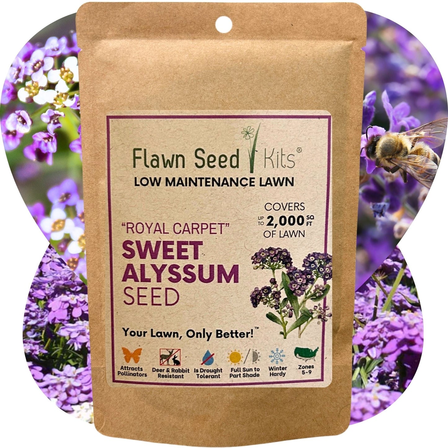 SWEET ALYSSUM ROYAL CARPET SEED POUCH