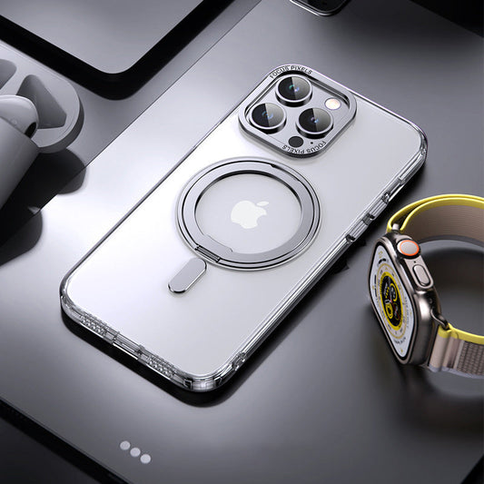 STAND TRANSPARENT FROSTED MAGSAFE IPHONE CASE