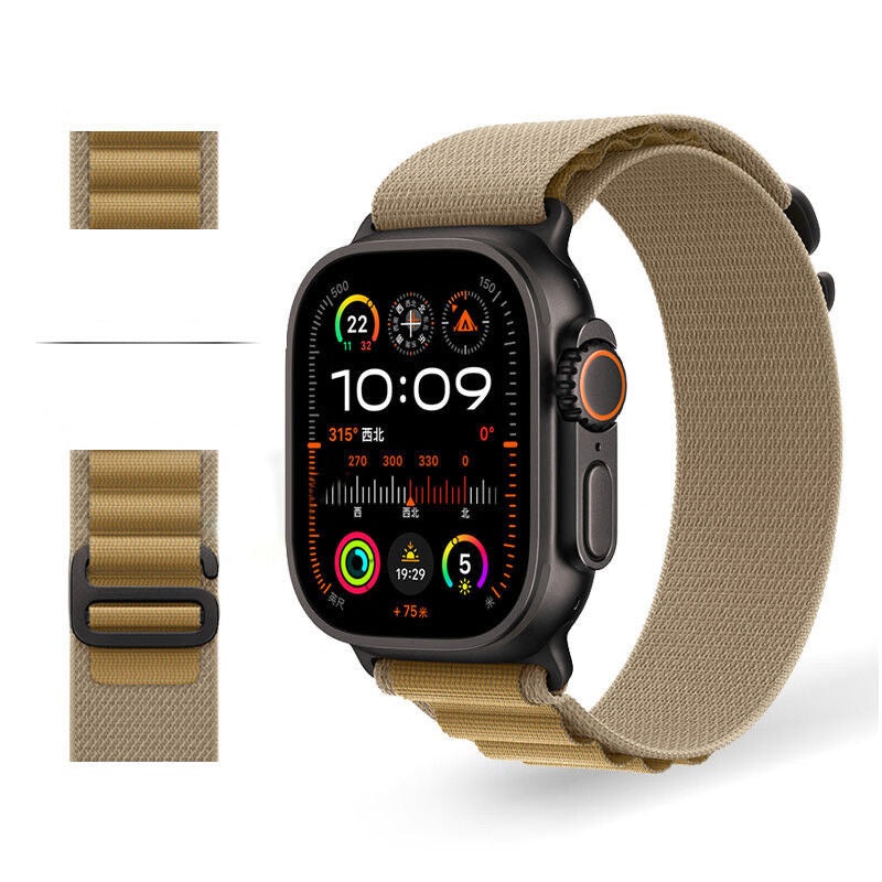 STRETCH ALPINE LOOP BAND FOR APPLE WATCH – NYLON D-HOOK STRAP