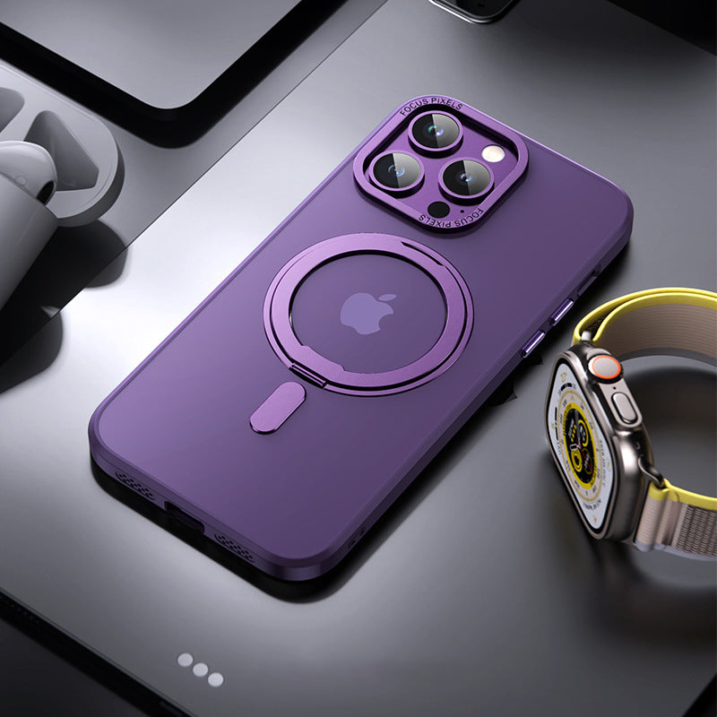 STAND TRANSPARENT FROSTED MAGSAFE IPHONE CASE