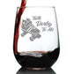 TALK DERBY TO ME - STEMLESS WINE GLASS - FUNNY ROLLERBLADING GIFTS AND DECOR FOR MEN & WOMEN - LARGE 17 OZ GLASSES