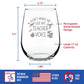 TEACHER VOICE – STEMLESS WINE GLASS - CUTE FUNNY TEACHER GIFTS FOR WOMEN - FUN UNIQUE TEACHER DECOR - LARGE