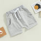 TODDLER BABY KIDS BOYS 3PCS SET SHORTS SOLID COLORS