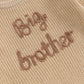 TODDLER KIDS BOYS SWEATERS COTTON LONG SLEEVE LETTER EMBROIDERY BIG BROTHER PULLOVER LOOSE KNITWEAR TOP