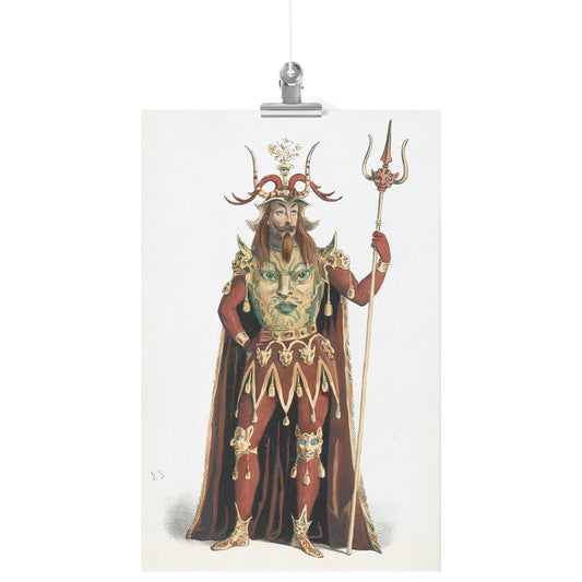 THE DEVIL VINTAGE COSTUME DESIGN BY PAUL HENRION MATTE POSTER