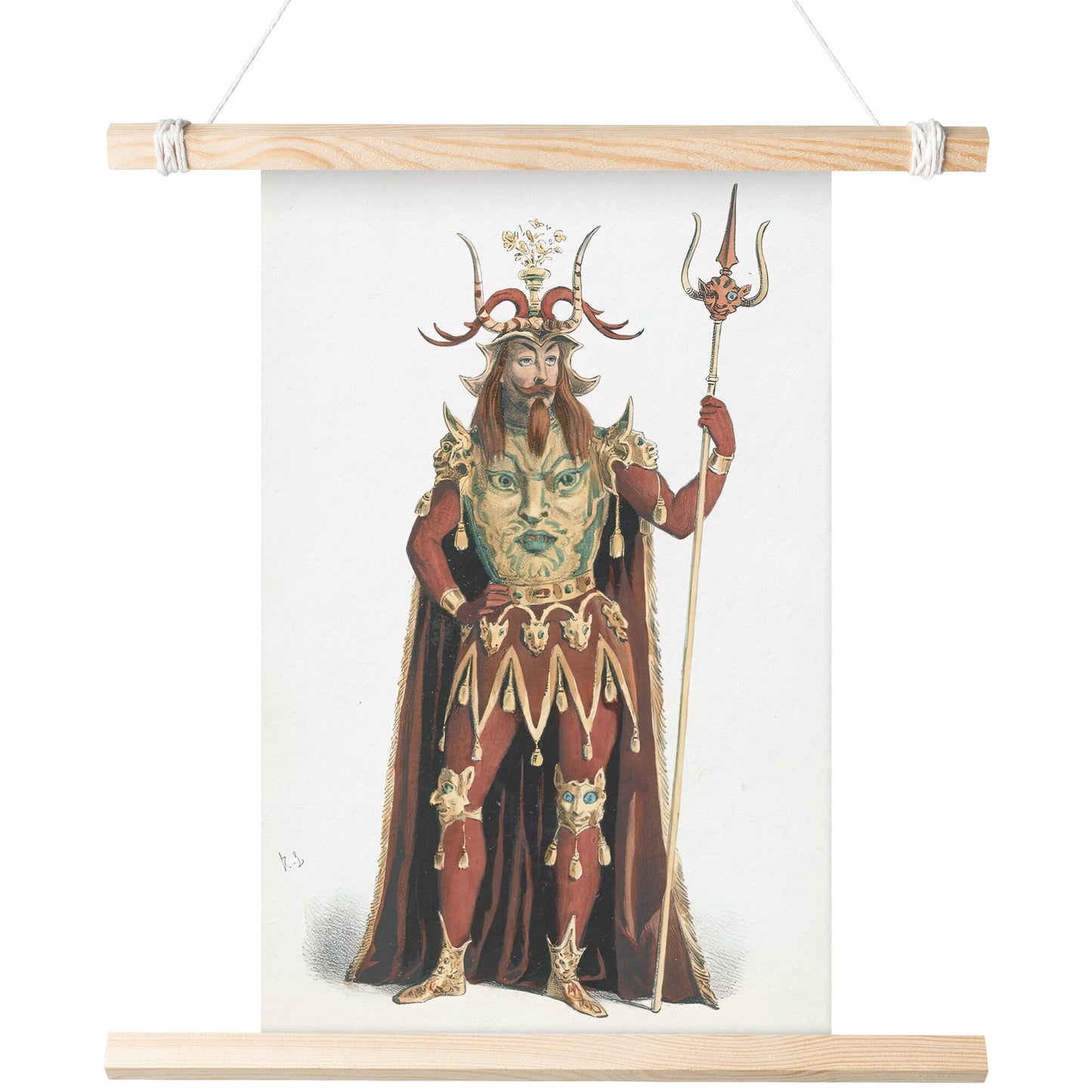 THE DEVIL VINTAGE COSTUME DESIGN BY PAUL HENRION MATTE POSTER