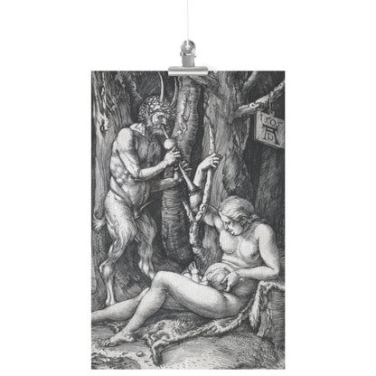 THE SATYR FAMILY BY ALBRECHT DÜRER MATTE POSTER