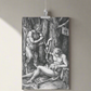 THE SATYR FAMILY BY ALBRECHT DÜRER MATTE POSTER