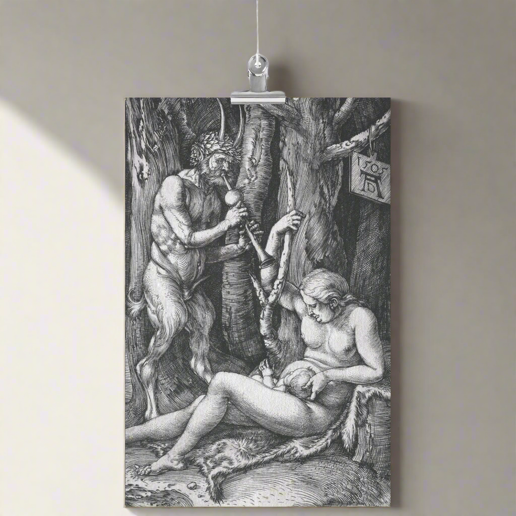 THE SATYR FAMILY BY ALBRECHT DÜRER MATTE POSTER