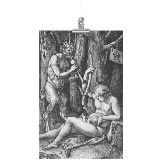 THE SATYR FAMILY BY ALBRECHT DÜRER MATTE POSTER