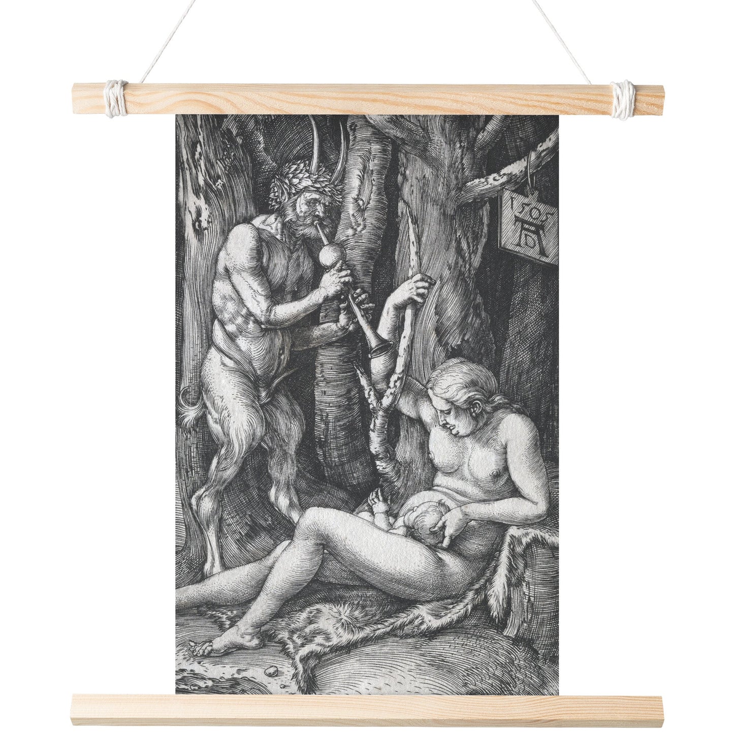 THE SATYR FAMILY BY ALBRECHT DÜRER MATTE POSTER