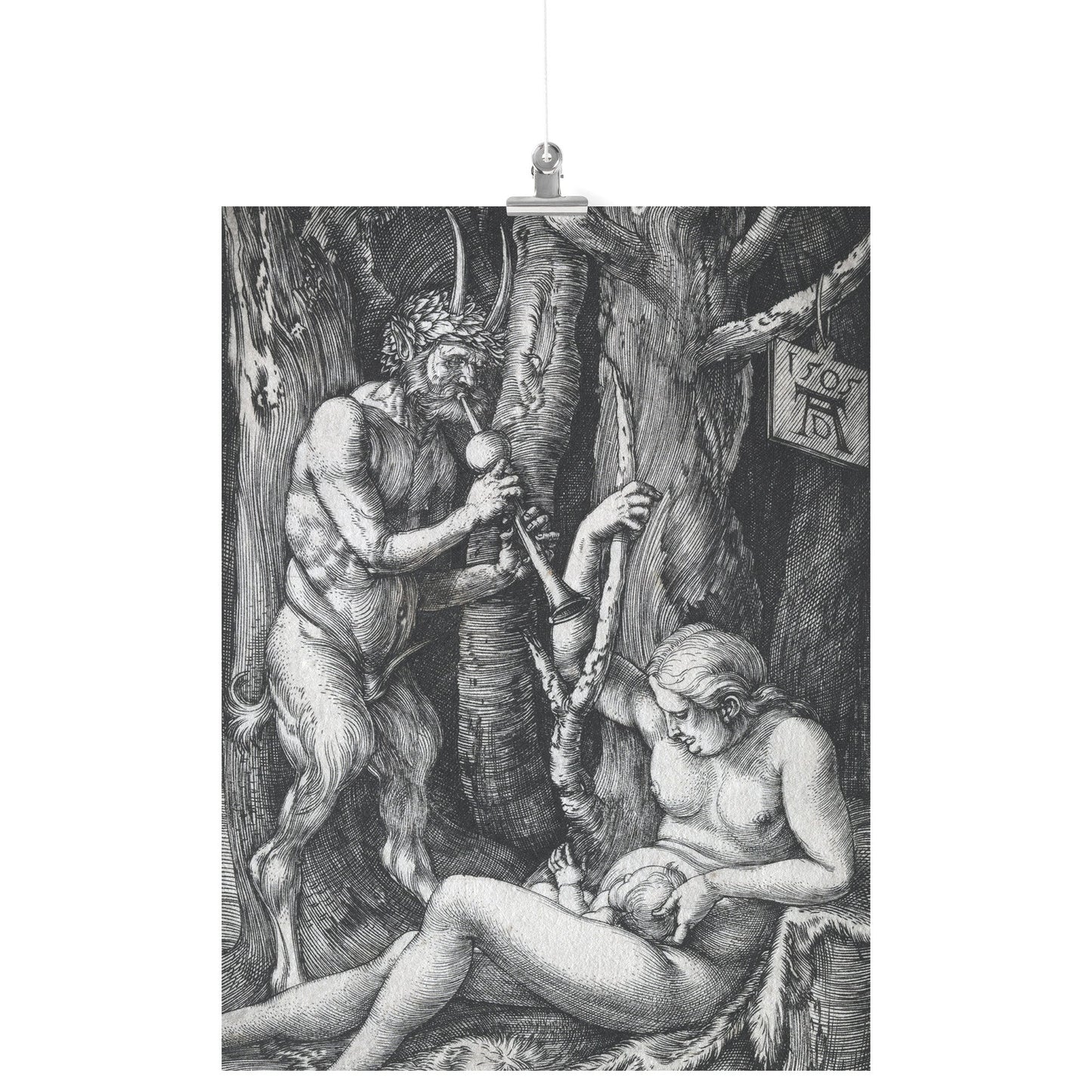 THE SATYR FAMILY BY ALBRECHT DÜRER MATTE POSTER