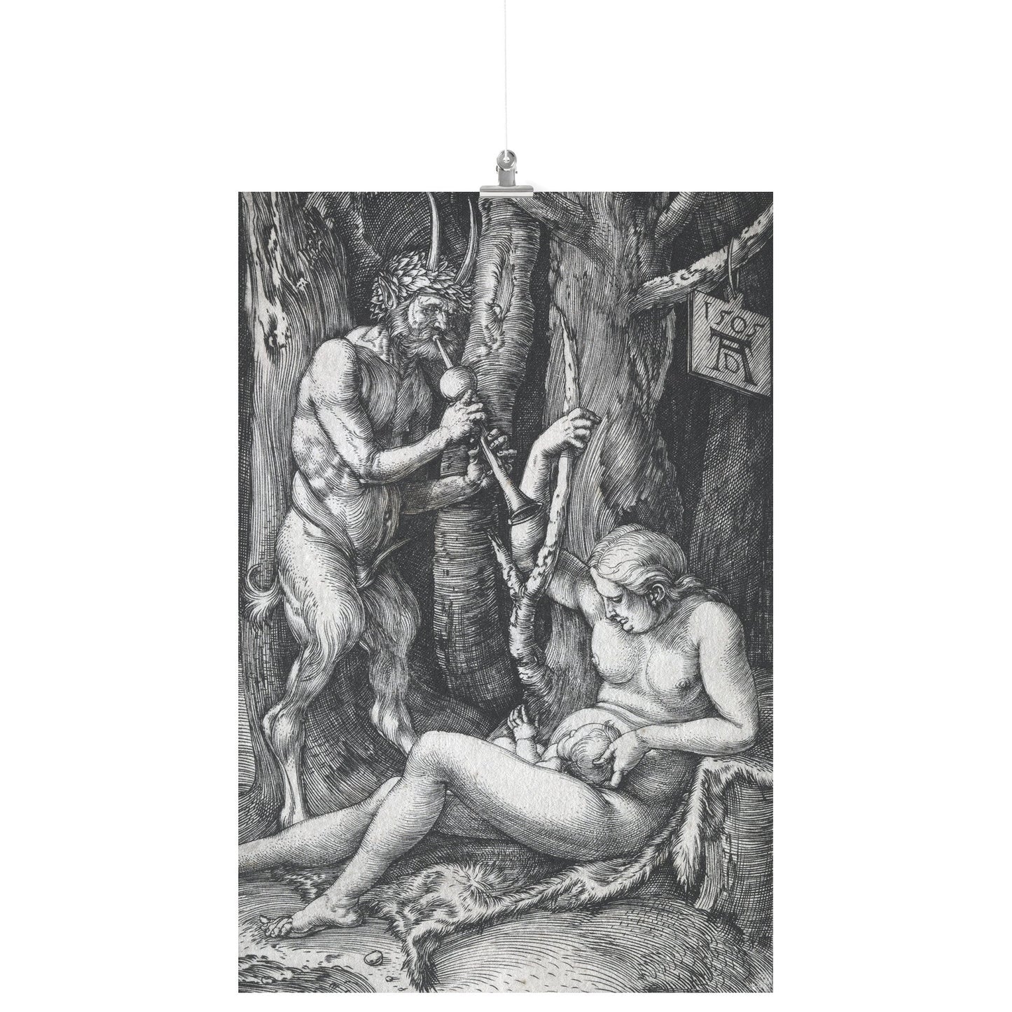 THE SATYR FAMILY BY ALBRECHT DÜRER MATTE POSTER