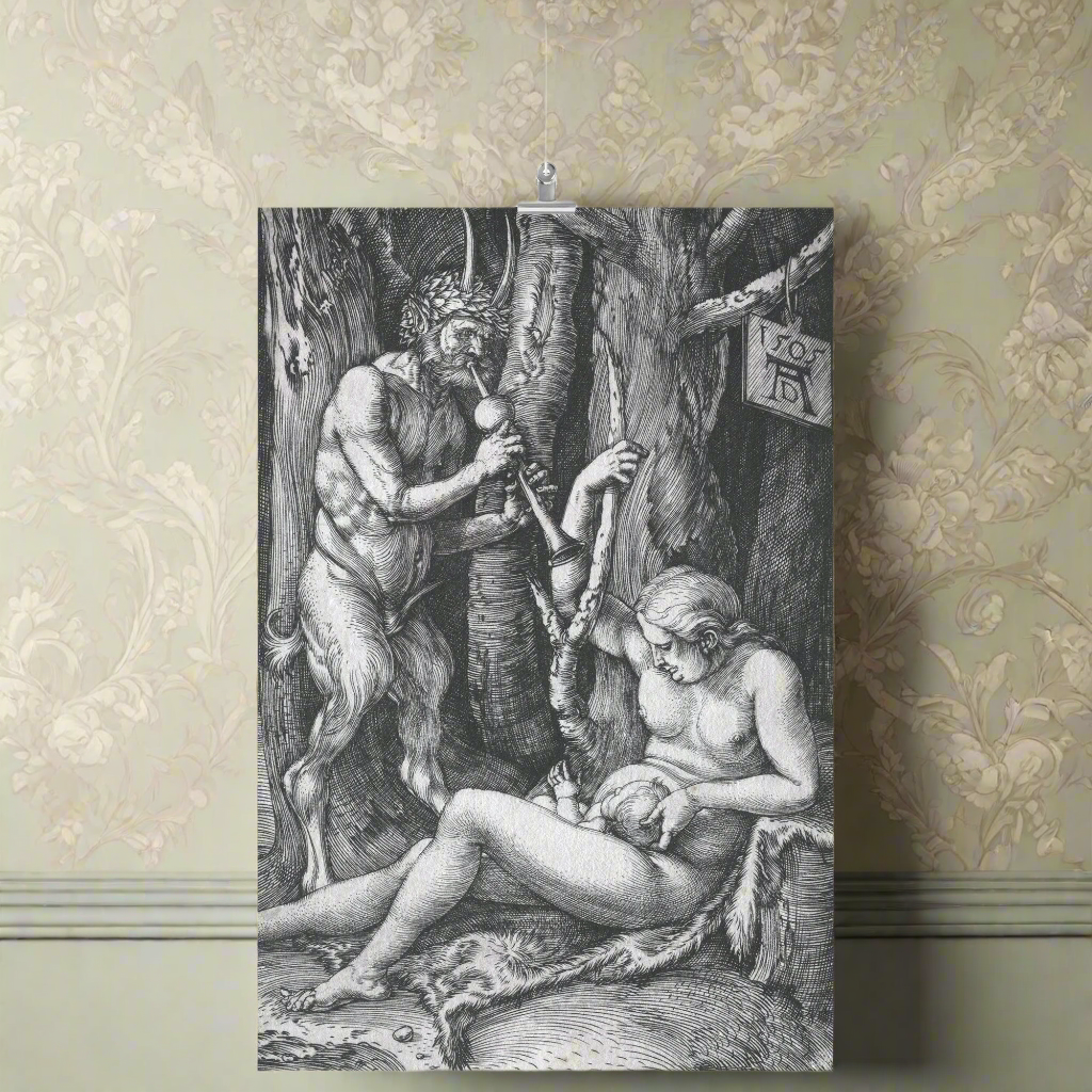 THE SATYR FAMILY BY ALBRECHT DÜRER MATTE POSTER