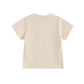 TODDLER KIDS GIRLS IN MY PRESCHOOL ERA BACK TO SCHOOL COLORFUL LETTER & FLORAL FLOWERS PRINT ROUND NECK SHORT SLEEVE TOP