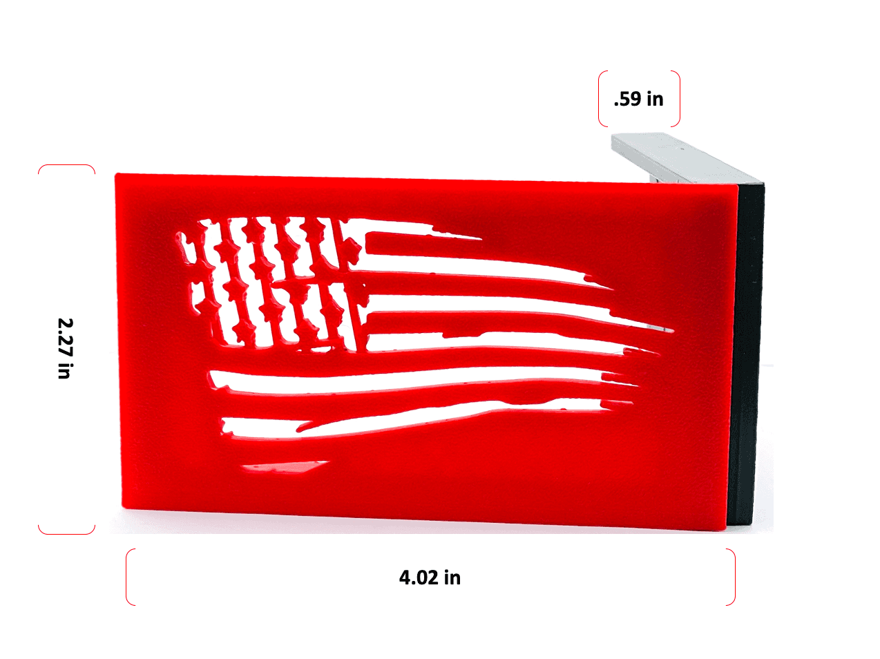 TATTERED FLAG MAILBOX FLAG - RUGGED & DURABLE FOR STONE & BRICK
