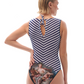 STRIPES SLEEVELESS SWIMSUIT