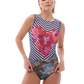 STRIPES SLEEVELESS SWIMSUIT