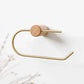 TOILET PAPER HOLDER | WOOD & BRASS