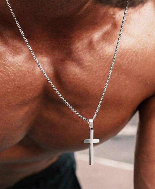 STAINLESS STEEL CROSS NECKLACE – A SYMBOL OF STRENGTH, BALANCE & SELF-EXPRESSION