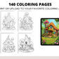 140 Enchanting Fairy Houses Coloring Pages – Printable PDF or Digital Use