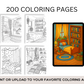 200 Cozy Pocket Room Coloring Pages – Printable PDF or Use Digitally