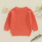 TODDLER KIDS GIRL BIG SISTER SWEATER CUTE LONG SLEEVE LETTER EMBROIDERY KNIT PULLOVER LOOSE TOP