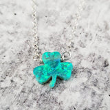 SHAMROCK GOOD LUCK CHARM NECKLACE