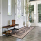 Modern Wood and Metal Shoe Rack