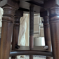 Adjustable Swivel Wooden Side Table