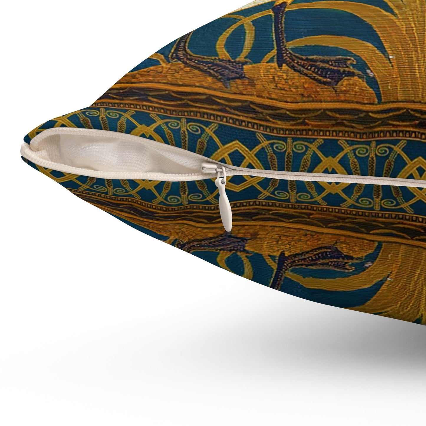 SWAN, RUSH AND IRIS THROW PILLOW
