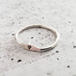 STERLING SILVER INITIAL STACKING RING
