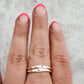 STERLING SILVER INITIAL STACKING RING