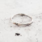 STERLING SILVER INITIAL STACKING RING
