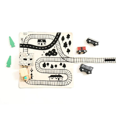 TRAIN PLAY MAT: "LOVE IT! SUPER CUTE FOR ON THE GO PLAY!"