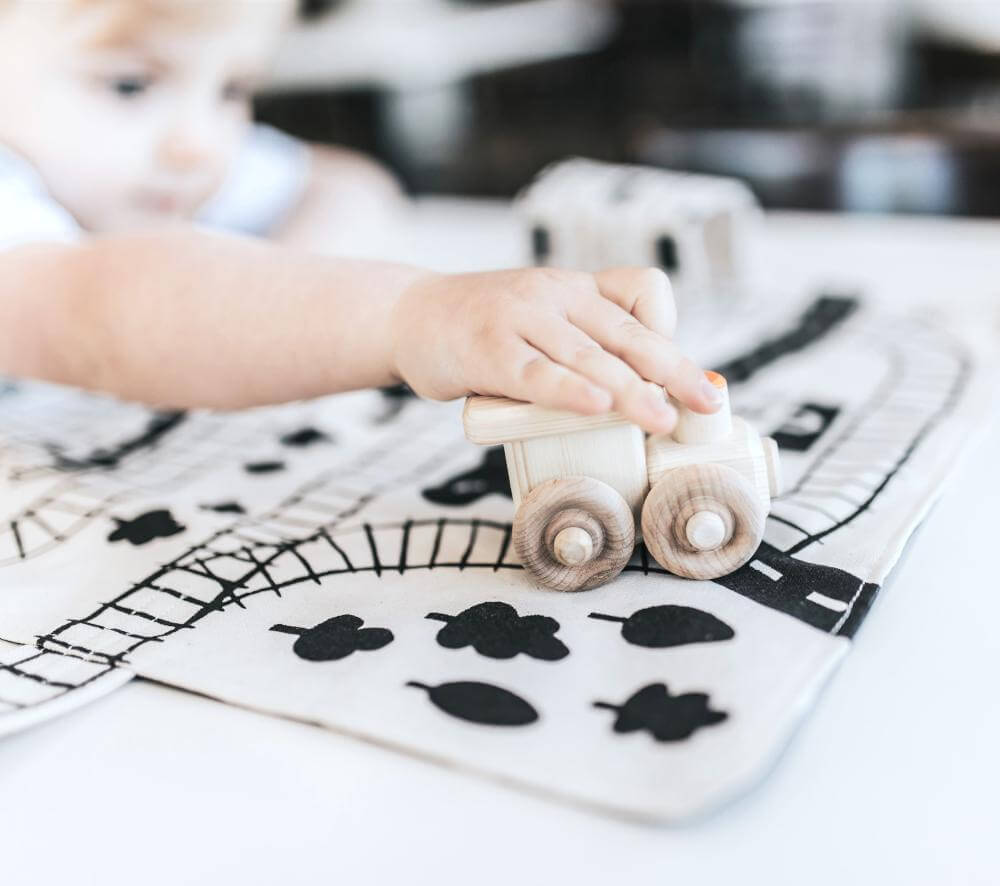 TRAIN PLAY MAT: "LOVE IT! SUPER CUTE FOR ON THE GO PLAY!"