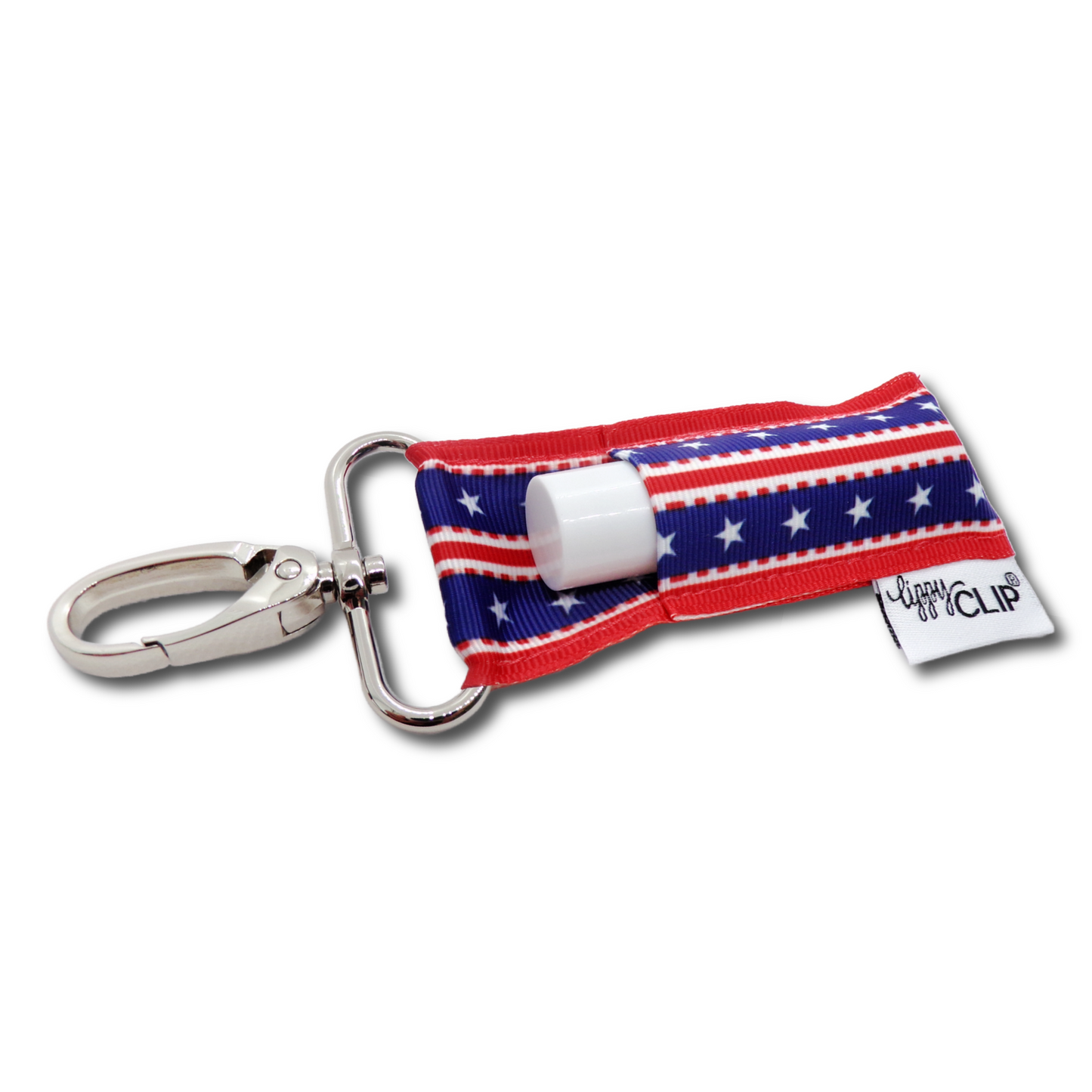 STARS AND STRIPES LIPPYCLIP® LIP BALM HOLDER