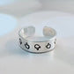 STERLING SILVER DAINTY MIDDLE FINGER BAND RING