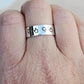 STERLING SILVER DAINTY MIDDLE FINGER BAND RING