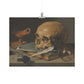 STILL LIFE WITH A SKULL AND A WRITING QUILL MATTE POSTER