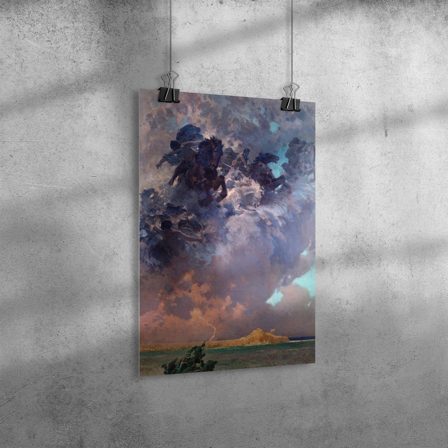 STORM BY ZDZISŁAW JASIŃSKI MATTE POSTER