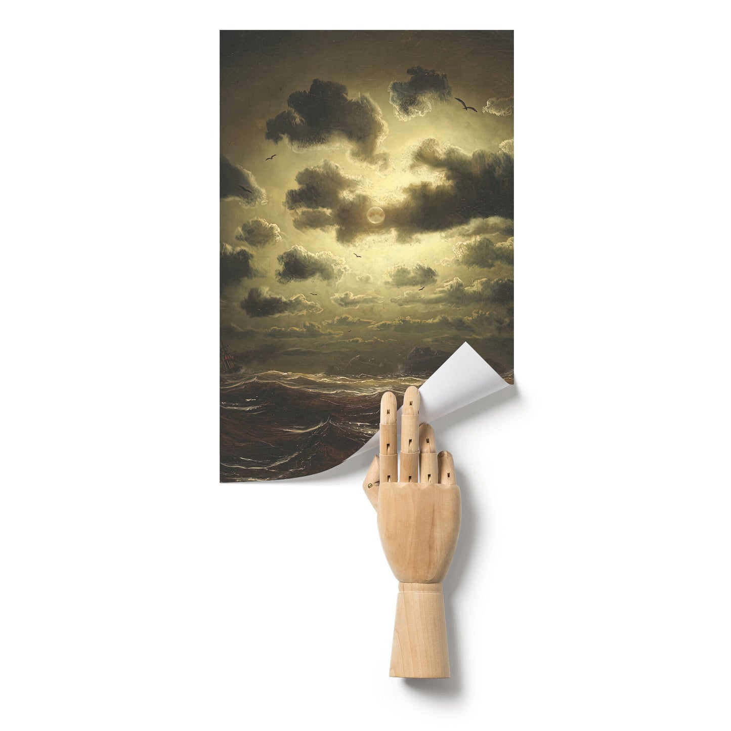 STORMY SEA AT LIGHTHOUSE BY MARCUS LARSON MATTE POSTER