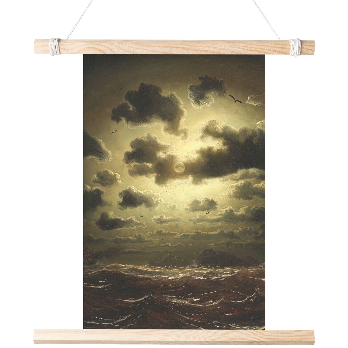 STORMY SEA AT LIGHTHOUSE BY MARCUS LARSON MATTE POSTER