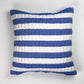 SUJANI QUILTED PILLOW — BLUE AND WHITE