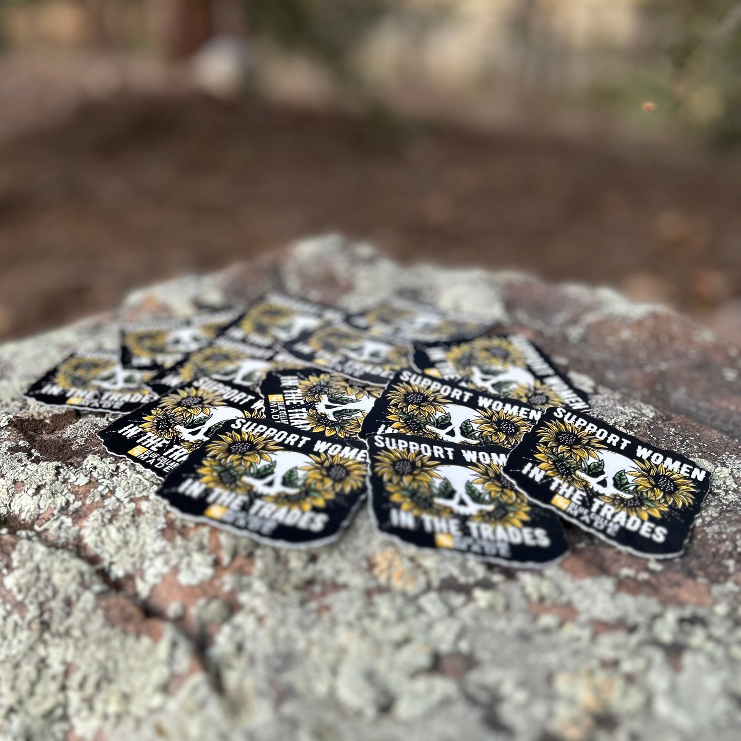 SUNFLOWER SUPPORT WOMEN IN THE TRADES STICKER