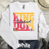 SUPER BOWL KINGDOM KANSAS CITY FOOTBALL CHIEFS T-SHIRT, KC FOOTBALL TEE, GAME DAY SHIRT GIFT COMFORT COLORS OVERSIZED LOOK