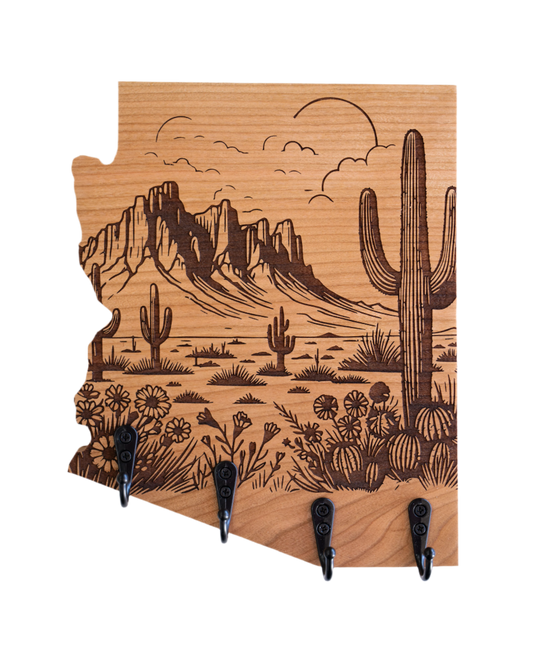 SUPERSTITION MOUNTAINS ARIZONA WALL HANGER